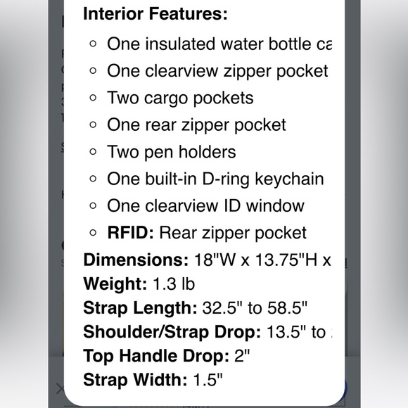 NWT Lug Dory XL in Multi dots Navy - Picture 10 of 10